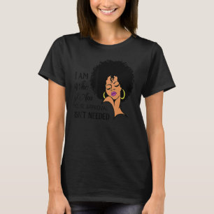T-shirt Black Queen Lady Curly Naturel Afro-Africain Améri