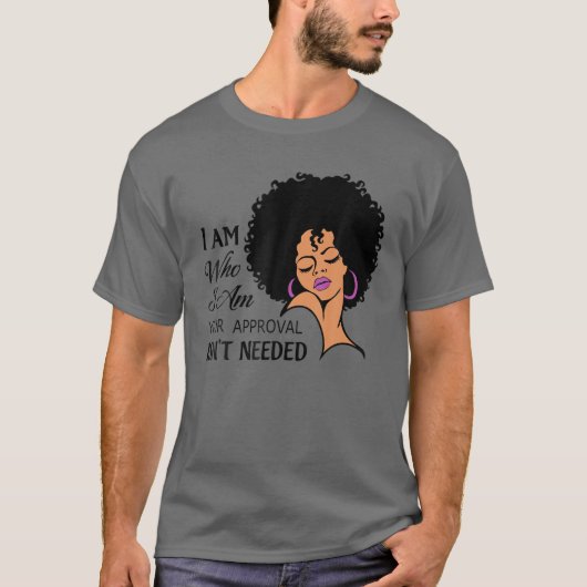 T-shirt Black Queen Lady Curly Naturel Afro-Africain Améri (Devant)