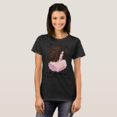 T-shirt Black Queen Lady Curly Naturel Afro-Africain Améri (Devant entier)