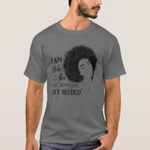 T-shirt Black Queen Lady Curly Naturel Afro-Africain Améri