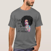 T-shirt Black Queen Lady Curly Naturel Afro-Africain Améri (Devant)