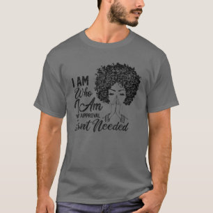 T-shirt Black Queen Lady Curly Naturel Afro-Africain Améri