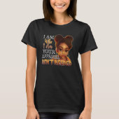 T-shirt Black Queen Lady Curly Naturel Afro-Africain Améri (Devant)