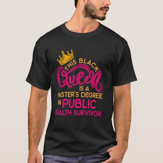 T-shirt Black Queen Mph Masters Gr (Devant)