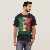 T-shirt Black Queen MSW Social Work Flag Masters Graduatio (Devant entier)