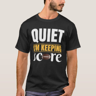 T-shirt Black Quiet Je garde le score maillot de football