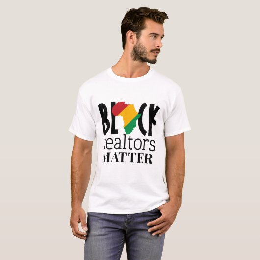 T-shirt Black Realtors Matt - Black History (Devant entier)