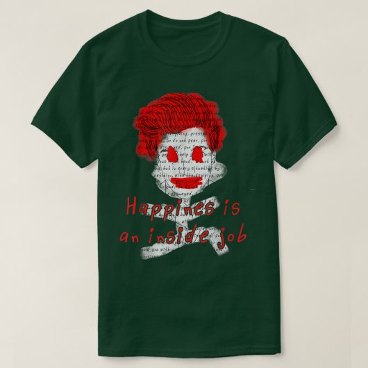 T-shirt Black Red Designer (Design devant)