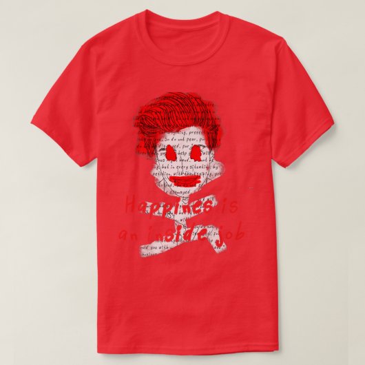 T-shirt Black Red Designer (Design devant)