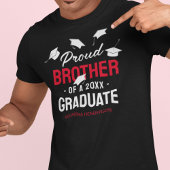 T-shirt Black Red Froud Brother 2025 Graduate