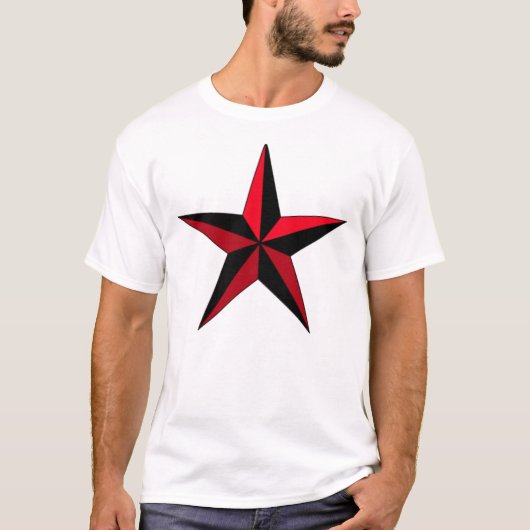 T-shirt Black & Red Star (Devant)