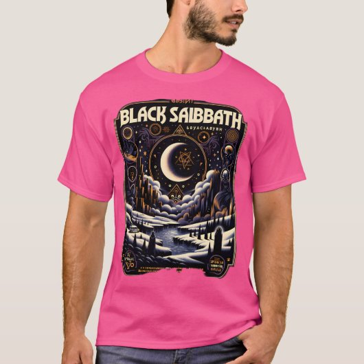 T-shirt Black Sabbath Poster communiste Vintage V2 (Devant)