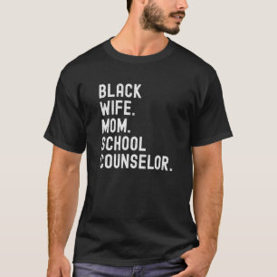 T-shirt Black School Counseling African American Melanin P