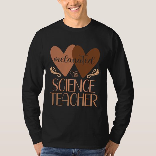 T-shirt Black Science Teacher Black History Women African  (Devant)