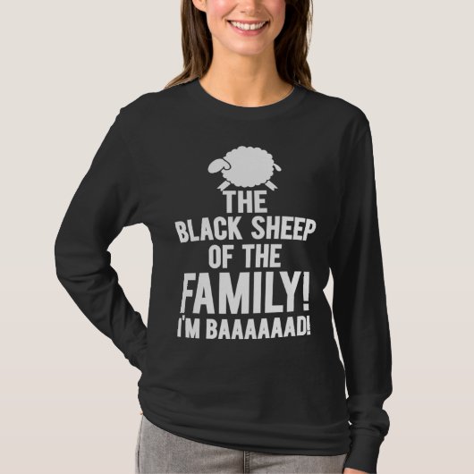 T-shirt Black Sheep Family I m Baaaaad Toy (Devant)