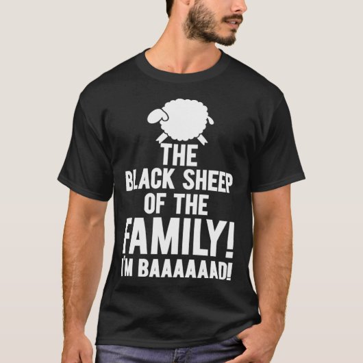 T-shirt Black Sheep Family I m Baaaaad Toy (Devant)
