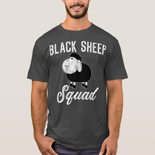 T-shirt Black Sheep Squad Funny Black Sheep (Devant)