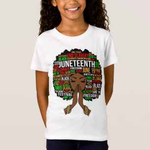 T-Shirt Black Sista Gal Melanin Femme JunetDix Reine