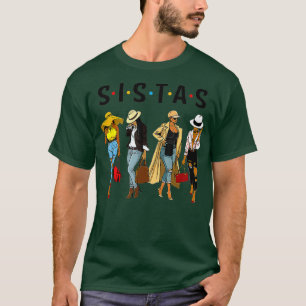 T-shirt Black Sistas Queen Melanin Africain-Américain Cade