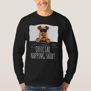 T-shirt Black Sleep Mask Irish Terrier Official Napping