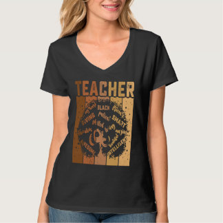 T-shirt Black Smart Teacher Afro Love Melanin African Amer