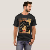 T-shirt Black Smart Teacheru2019s Aide Afro Diva African A (Devant entier)