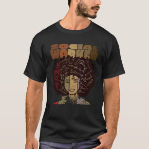 T-shirt Black Social Worker I m Unbreakable School Africai