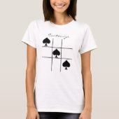 T-shirt Black Spades Tic Tac Toe Thunder_Cove (Devant)