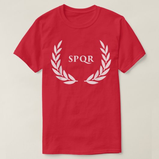 T-shirt Black SPQR Rome Caesar (Design devant)