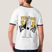 T-shirt 🍽️Black Suit Chef 66 Tee – Stealth Flame Style🖤 (Dos entier)