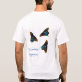 T-shirt Black Swallowtail (Dos)