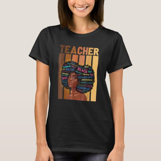 T-shirt Black Teacher Magic Black History Month Teacher Te (Devant)