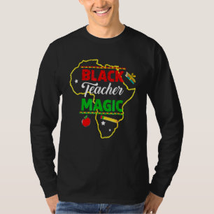 T-shirt Black Teacher Magic Teacher Men Women Black Histor