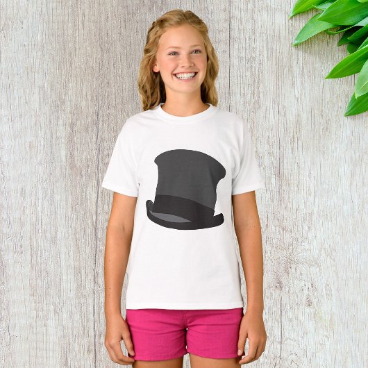 T-shirt Black Top Hat Classic Steampunk Victorian