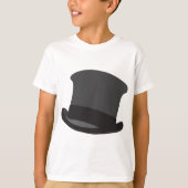 T-shirt Black Top Hat Classic Steampunk Victorian (Devant)
