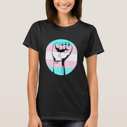 T-shirt Black Transgender Pro Black Lgbt Afro American Pri (Devant)