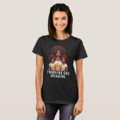 T-shirt Black Twin Dad Fathers Day Twinning and grinning (Devant entier)