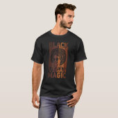 T-shirt Black Vegan Magic Vegetarian Afro Pride Black Hist (Devant entier)