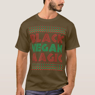 T-shirt Black Vegan Magic Vegetarian Afro Pride Black Hist