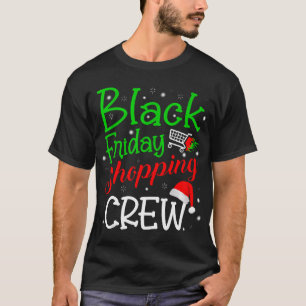 T-shirt Black vendredi équipe de magasinage