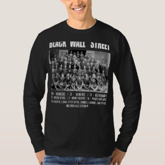 T-shirt Black Wall Street Greenwood Tulsa Oklahoma Noir