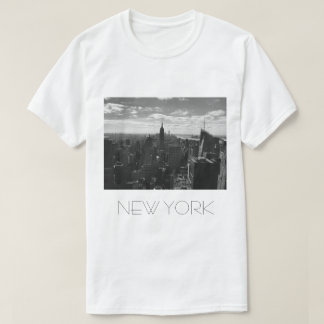 T-shirt Black & White Manhattan Skyline T Shirt New York