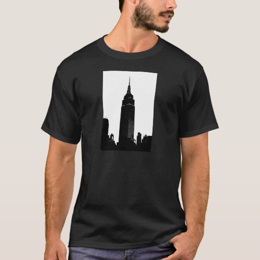 T-shirt Black & White Pop Art New York (Devant)