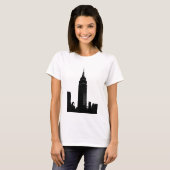 T-shirt Black & White Pop Art New York (Devant entier)