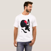T-shirt Black Widow Ink Blot Art Abstrait (Devant entier)