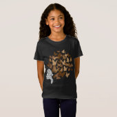T-Shirt Black Woman Afro Butterfly Cool Black History Mont (Devant entier)