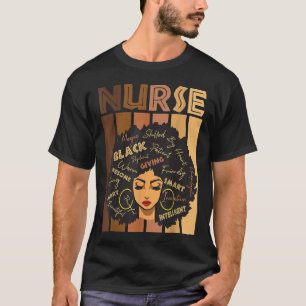 T-shirt Black Woman Magic Afro Melanin Queen Histoire noir