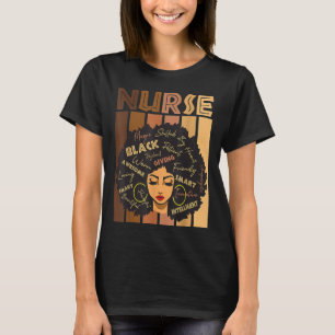 T-shirt Black Woman Magic Afro Melanin Queen Histoire noir