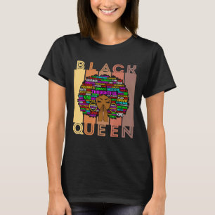 T-shirt Black Women Melanin Enseignante Queen Afro Black G