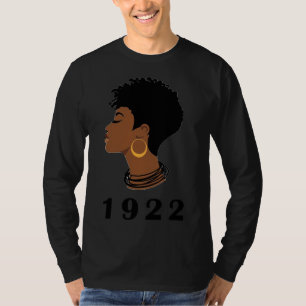 T-shirt Black Women Messy Bun Sgrho Sigma 1922 Poodle Rho